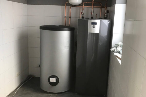 Warmtepompsysteem geïnstalleerd